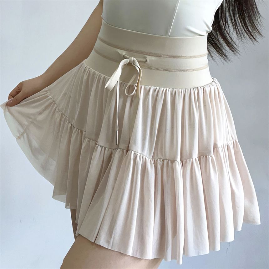 Sporty Mini A-Line Skirt - High Rise Active