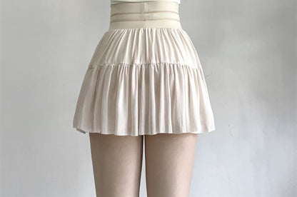Sporty Mini A-Line Skirt - High Rise Active