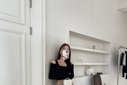 Solid Zip-Up Midi A-Line Skirt with High Waistband