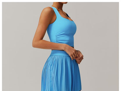 Athletic Pleated Mini Skirt