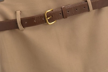 Low Rise Mini Pencil Skirt with Belt