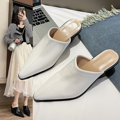Pointed Wedge Mules