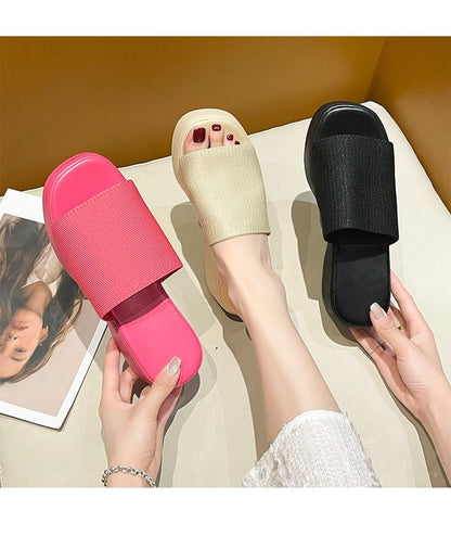 Platform Slide Sandals