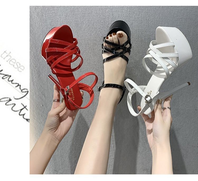 Strappy Stiletto Sandals