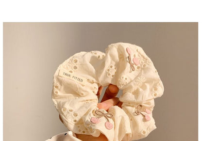 Scrunchie Polka Dot (Various Designs) Applique / Cherry