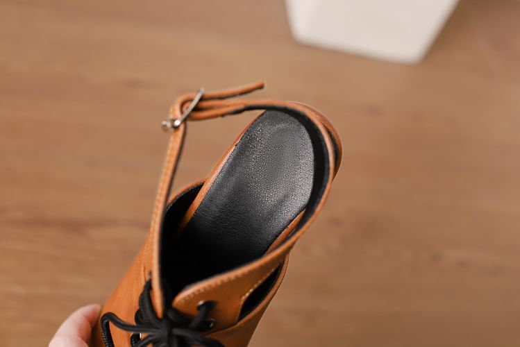 Stiletto Heel Lace Up Sandal