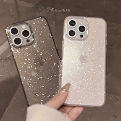 Transparent Phone Glitter Case