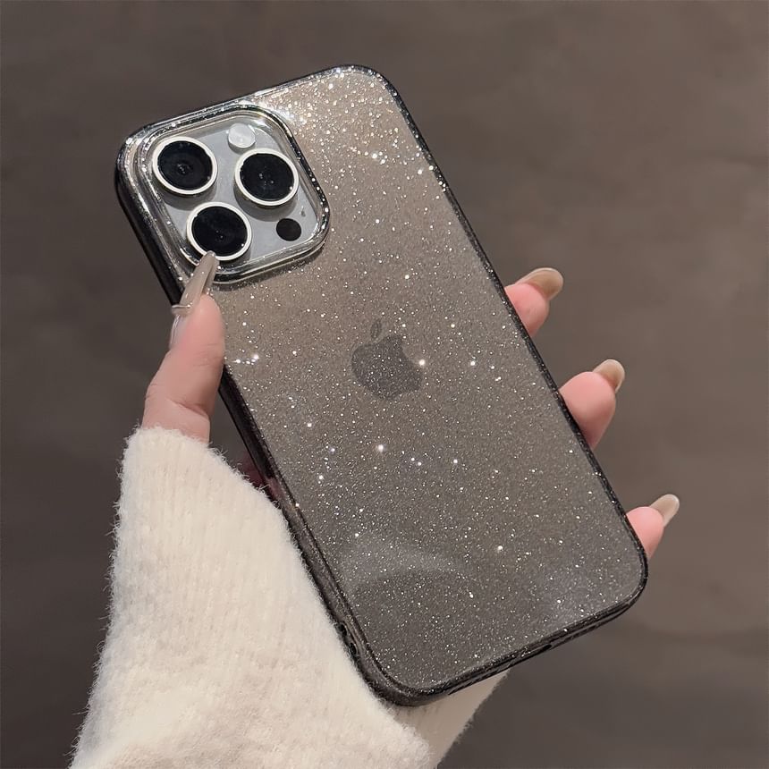 Transparent Phone Glitter Case