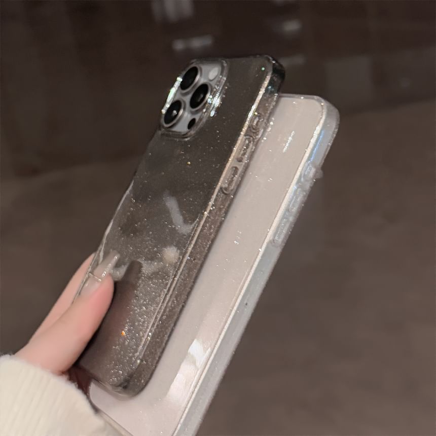 Transparent Phone Glitter Case