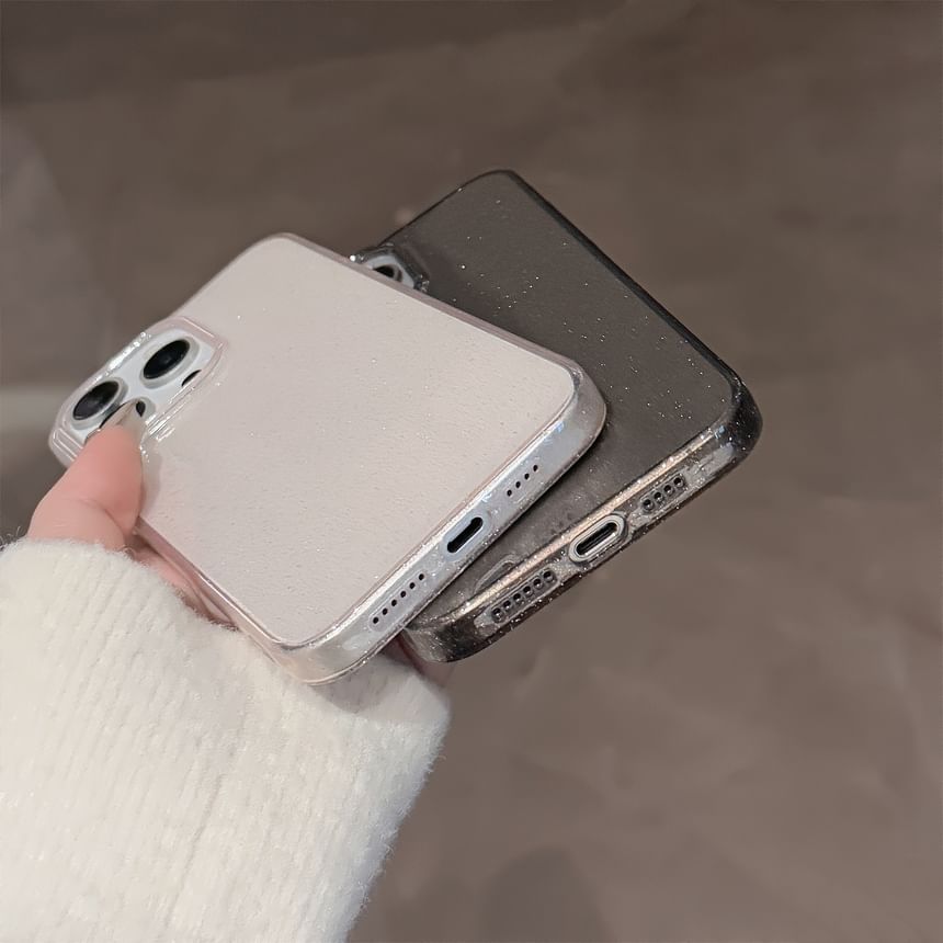 Transparent Phone Glitter Case