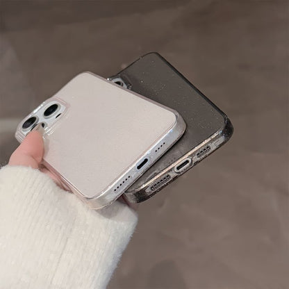 Transparent Phone Glitter Case