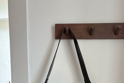 Plain Faux Leather Buckled Shoulder Bag