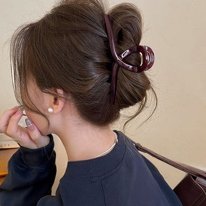 Designs) Claw Acrylic Clip (Various Hair