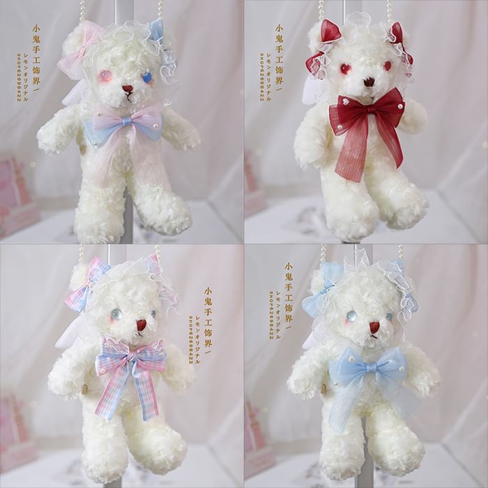 Plush Teddy Crossbody Bag
