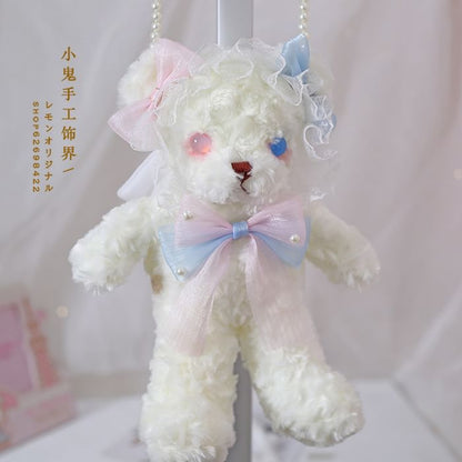 Plush Teddy Crossbody Bag