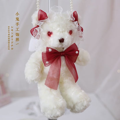 Plush Teddy Crossbody Bag