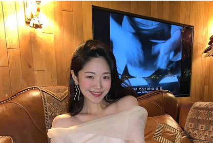 925 Stud Bow Beaded Earring Silver Sterling