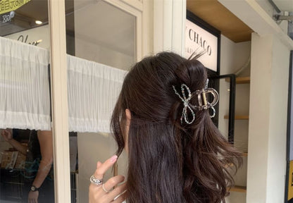 Beaded Acrylic Hair Bow Claw