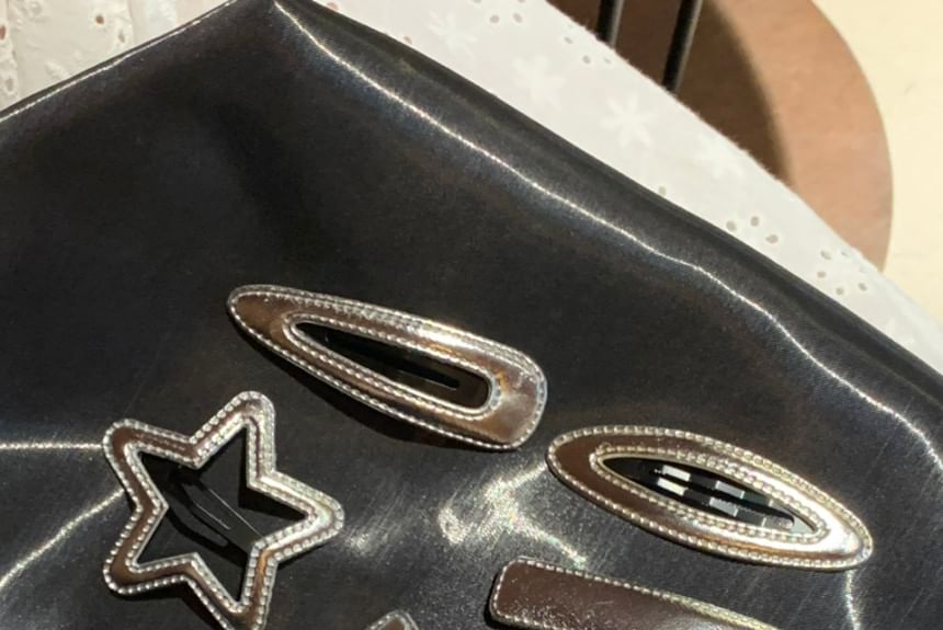 Hair Clip Set Geometric Alloy