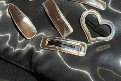 Hair Clip Set Geometric Alloy