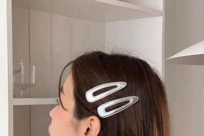 Hair Clip Set Geometric Alloy