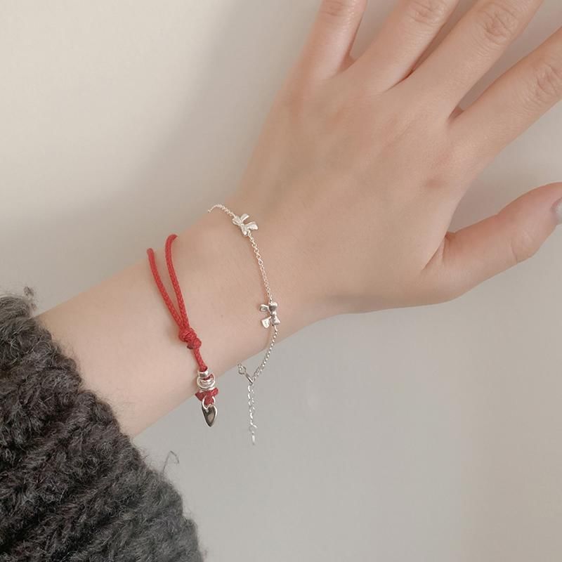 String Bow Bracelet Sterling 925 / Silver