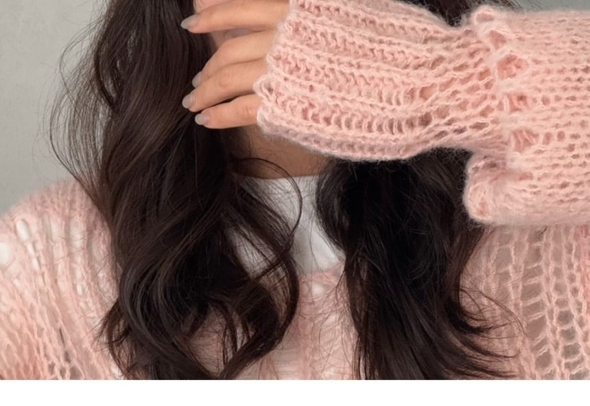 Fluffy Set Clip Heart Hair