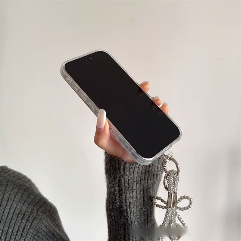 Dot Strap Polka / Set Case Phone Bow