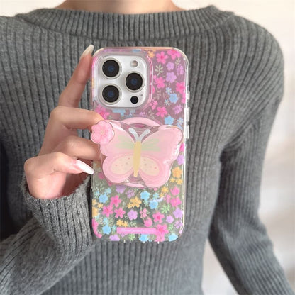 Floral (Compatible Print Case Phone Magnetic with MagSafe)