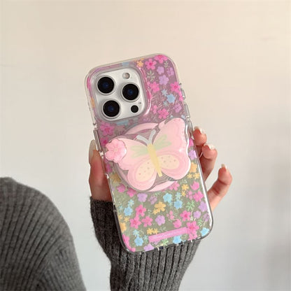 Floral (Compatible Print Case Phone Magnetic with MagSafe)