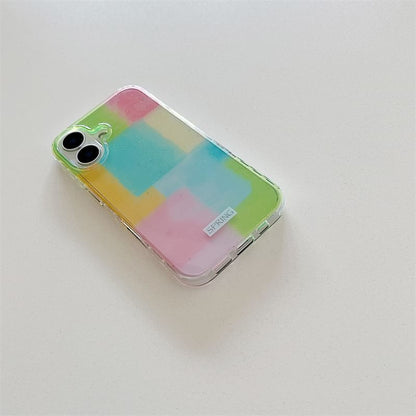 Set Phone Block Color Strap Case /