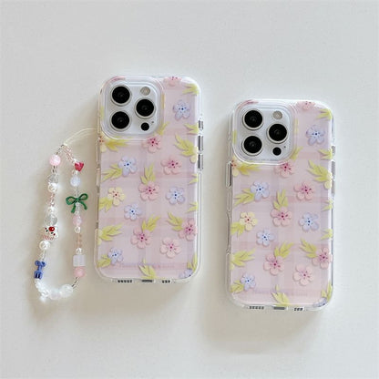 / Floral Strap Set Phone Case