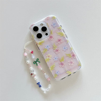 / Floral Strap Set Phone Case