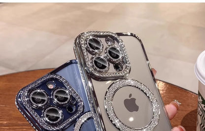 MagSafe) Embellished Magnetic Phone (Compatible with Case