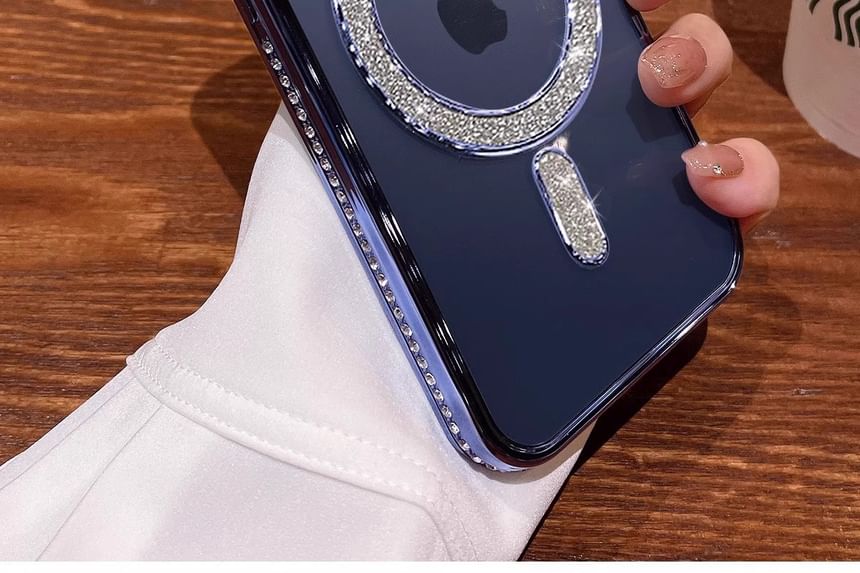 Magnetic Phone with (Compatible MagSafe) Embellished Case