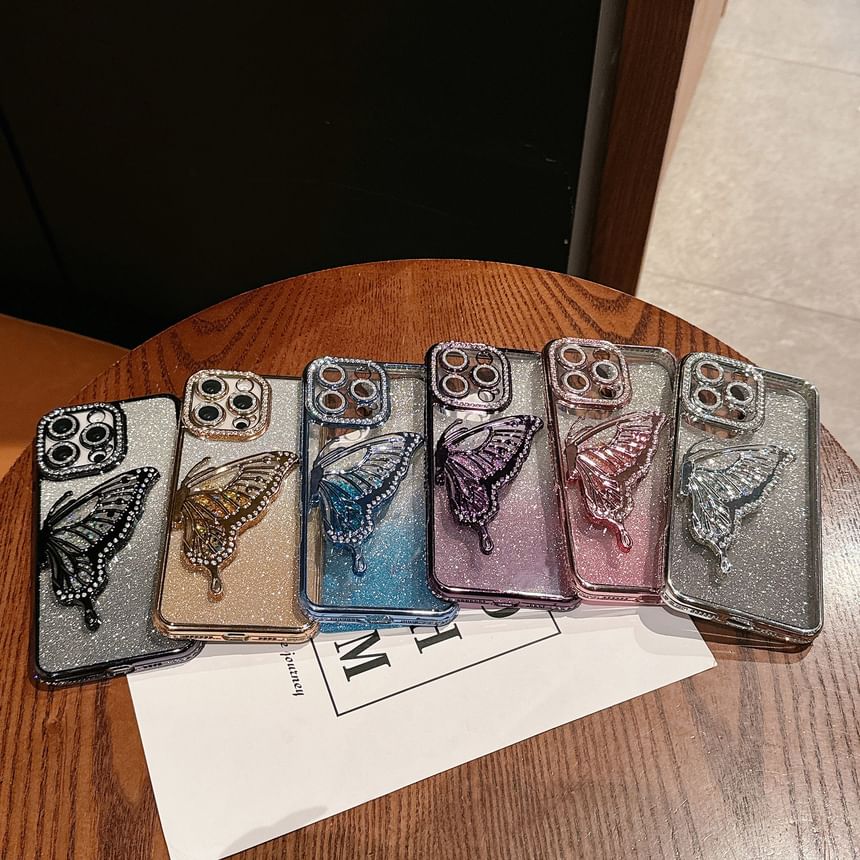 Phone Case Butterfly Stand Embellished