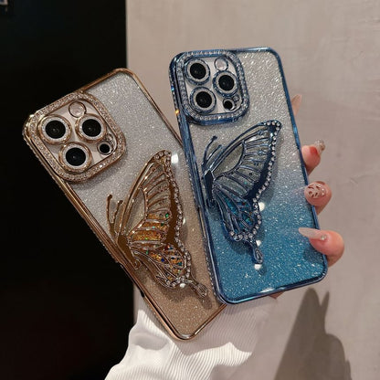 Phone Case Butterfly Stand Embellished