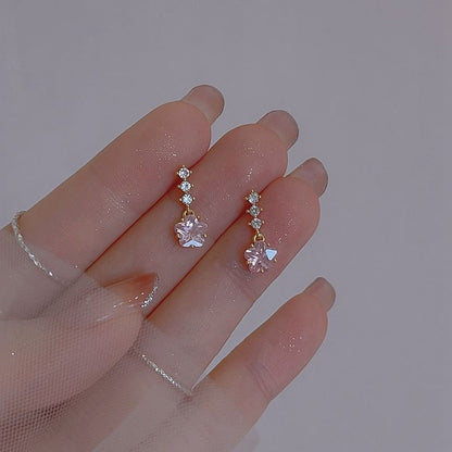Dangle Earring Rhinestone Alloy Star