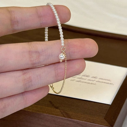 Pearl Faux Alloy Bracelet