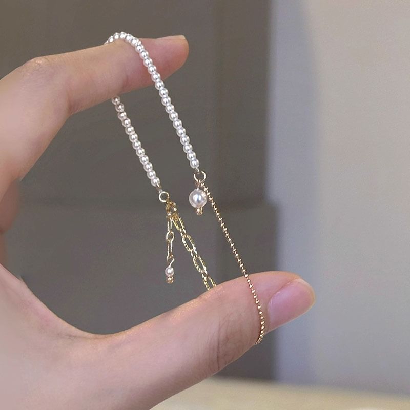 Pearl Faux Alloy Bracelet