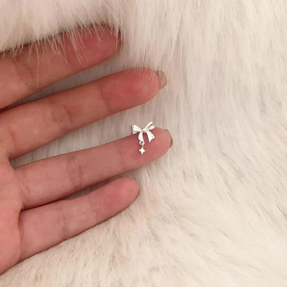 Bow Drop Alloy Earring