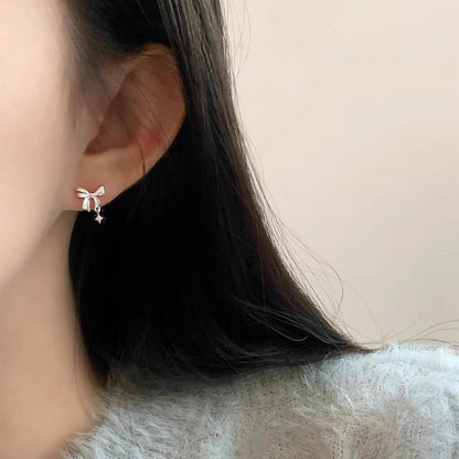 Bow Drop Alloy Earring