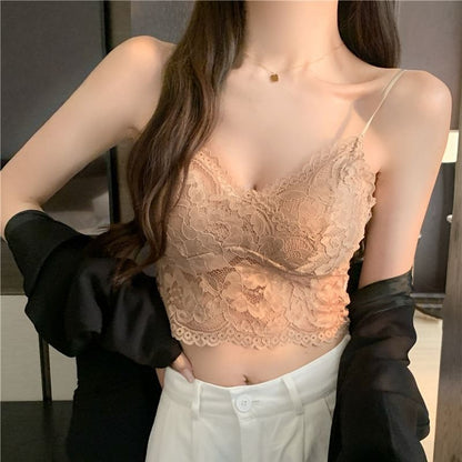Floral Lace Cropped Cami