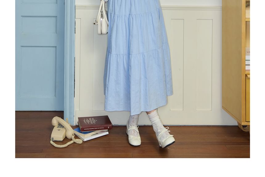 Plus Size Contrast Trim Bow Pointelle Cardigan