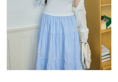 Plus Size Plain Bow Lace Trim Slim Fit Camisole Top