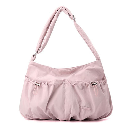 Plain Drawstring Shoulder Bag