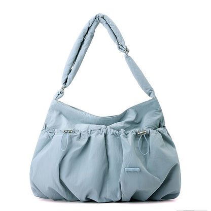 Plain Drawstring Shoulder Bag