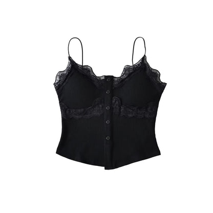 Lace-Trim Bra Top