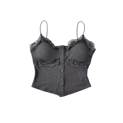 Lace-Trim Bra Top