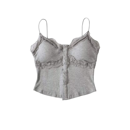 Lace-Trim Bra Top